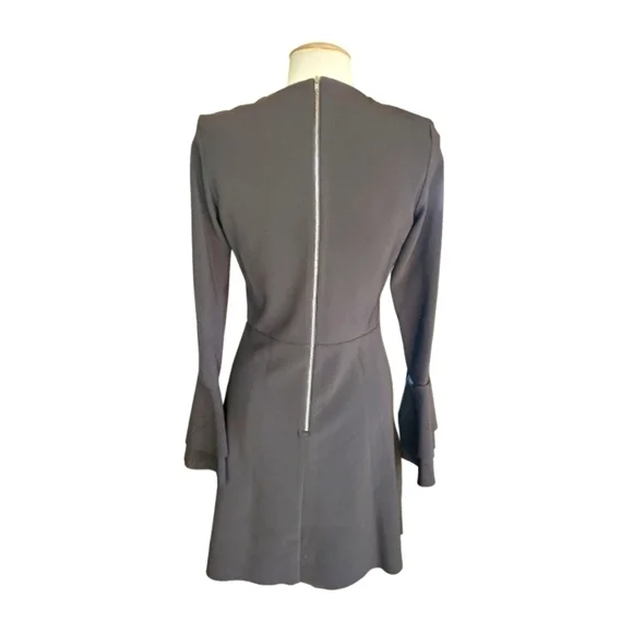 Parker Orlando Black Bell Sleeve Mini Dress - Picture 7 of 7